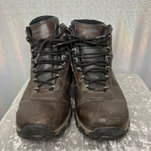 Hi-Tec waterproof boots working brown work boots shoes black dri-tech altitude main image 7